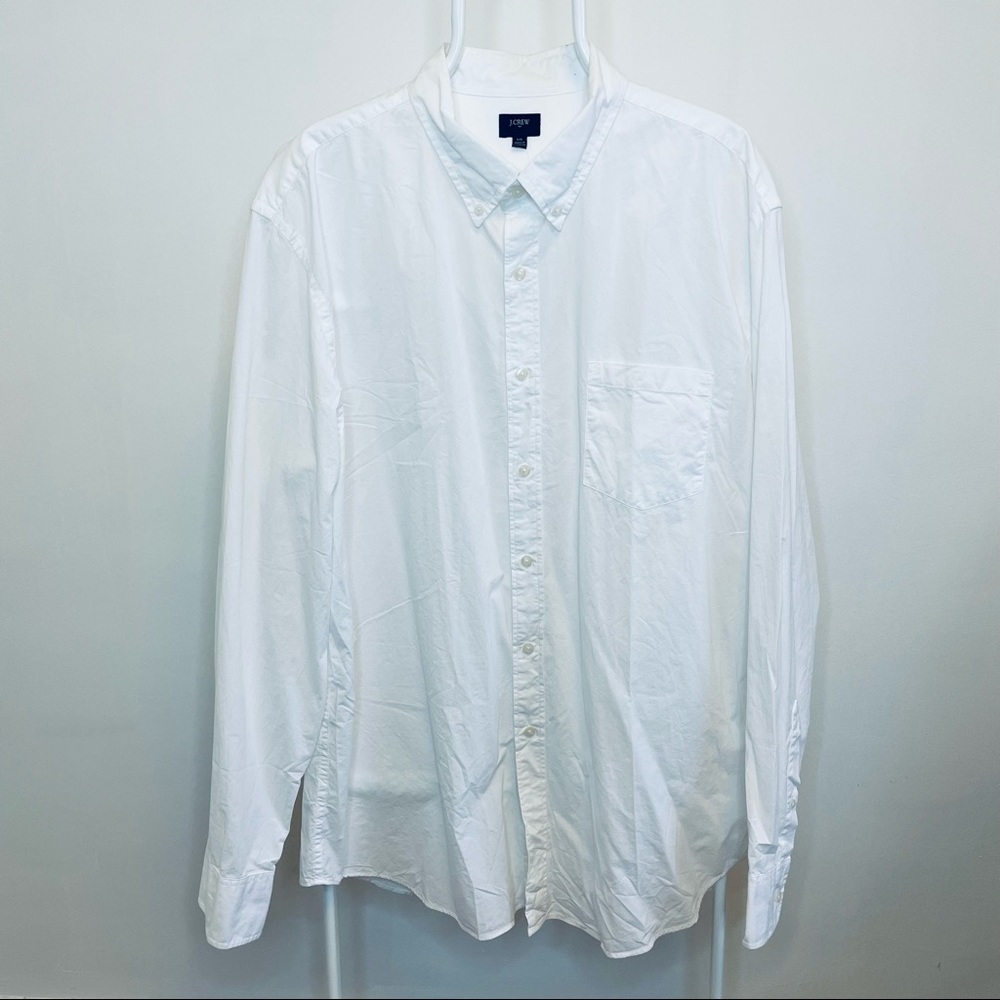 JCREW Secret Wash Shirt - White